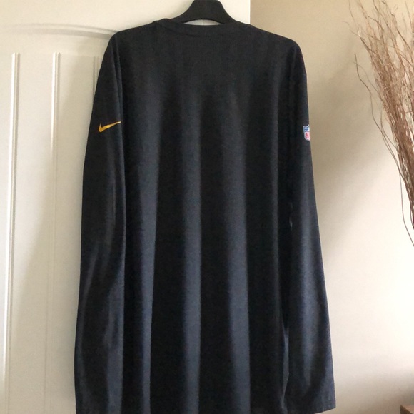 NEW Men's NFL Onfield Apparel Nike Dri-Fit Long-Sleeve Pgh Steelers Shirt - Picture 6 of 10